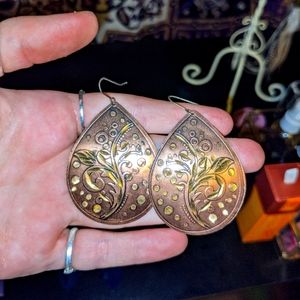 Gold/Chrome Earrings